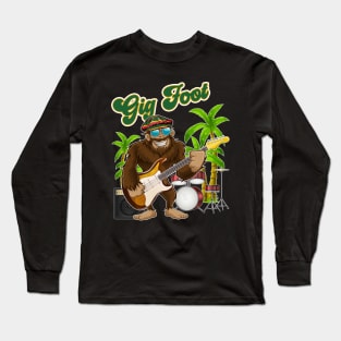 BigFoot GigFoot Musician Music Lover Long Sleeve T-Shirt